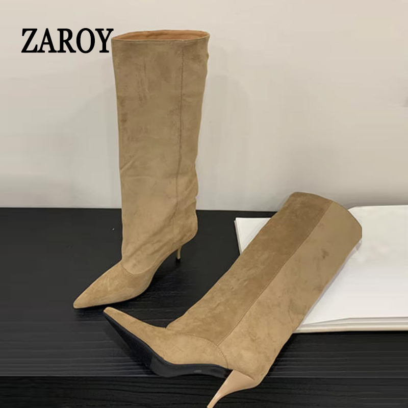 Botas Femininas ZAROY de Cano  - Knee High Boots Women avaliação e preço