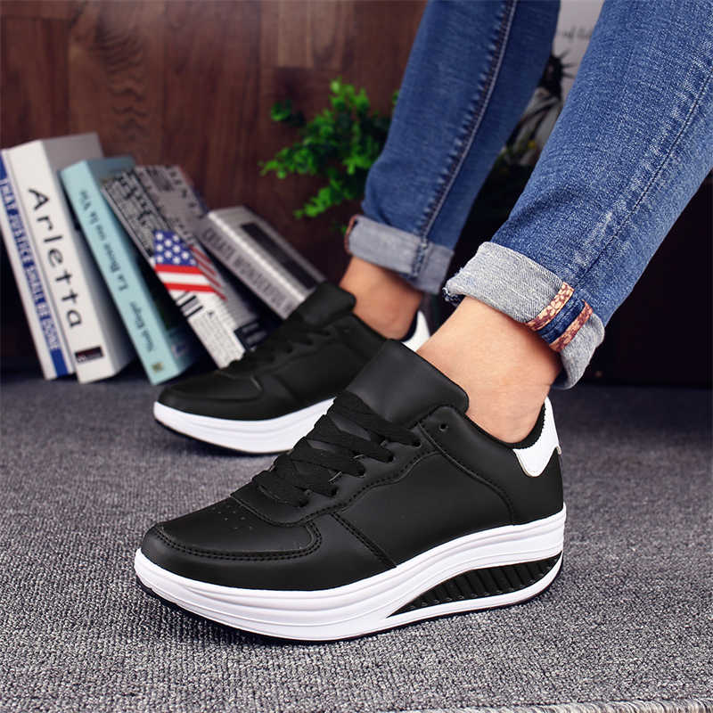 Couro sintético ecoleather sal - Oxford Lace Up Women avaliação e preço
